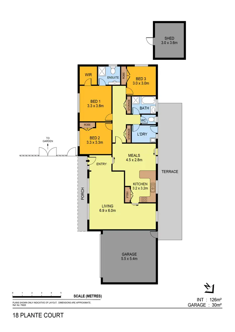 Floorplan of Homely house listing, 18 Plante Court, Strathdale VIC 3550
