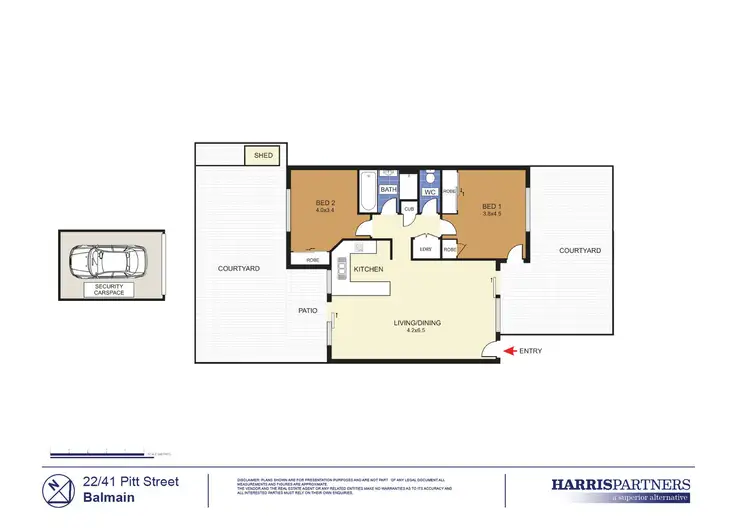 Floorplan of Homely apartment listing, 22/41 Pitt Street, Redfern NSW 2016