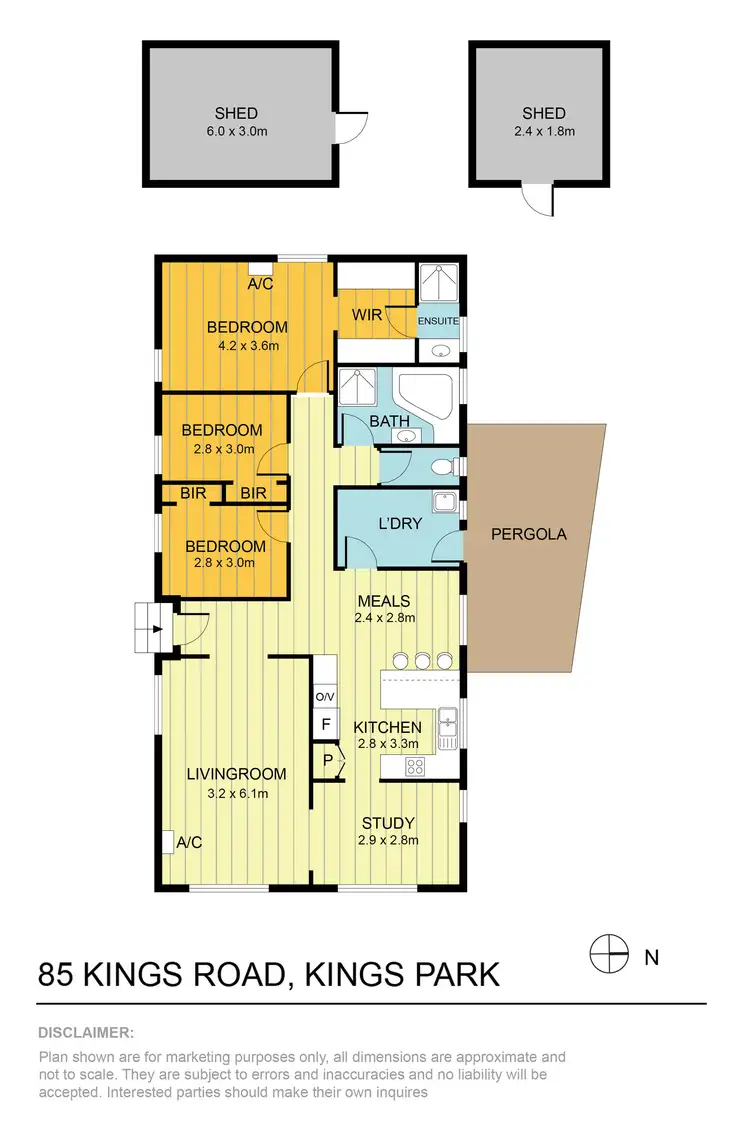 Floorplan of Homely house listing, 85 Kings Road, Kings Park VIC 3021