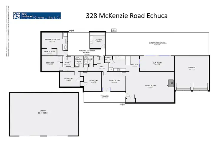 Floorplan of Homely house listing, 328 McKenzie Road, Echuca VIC 3564