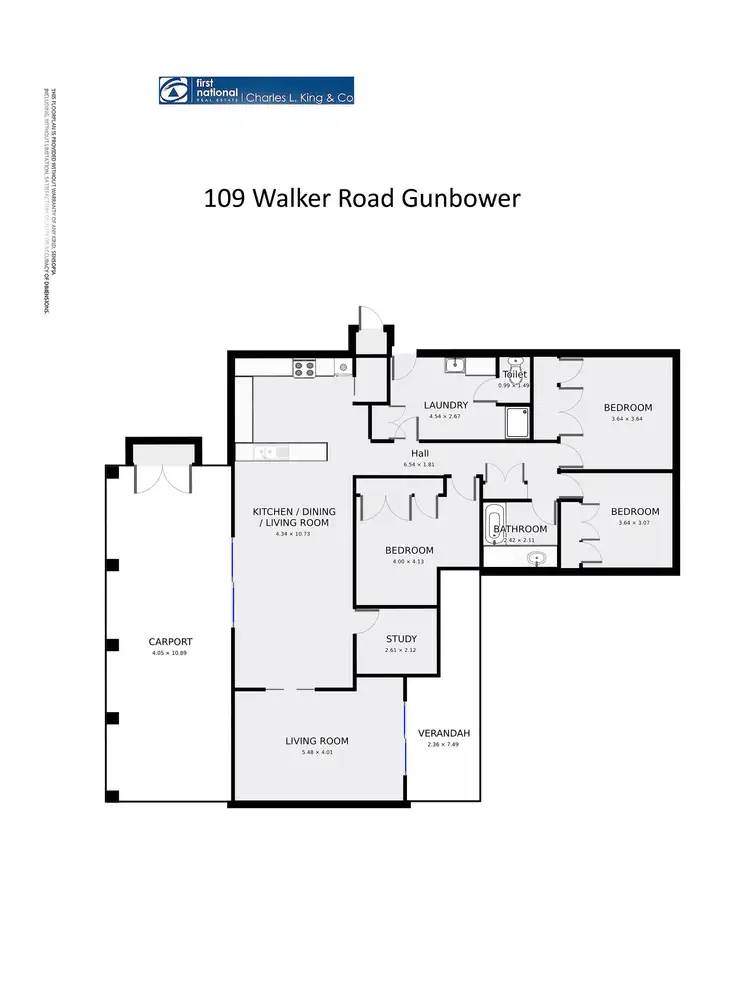 Floorplan of Homely house listing, 109 Walkers Road, Gunbower VIC 3566