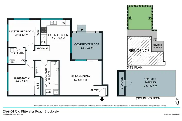 Floorplan of Homely apartment listing, 2/60-62 Old Pittwater Road, Brookvale NSW 2100