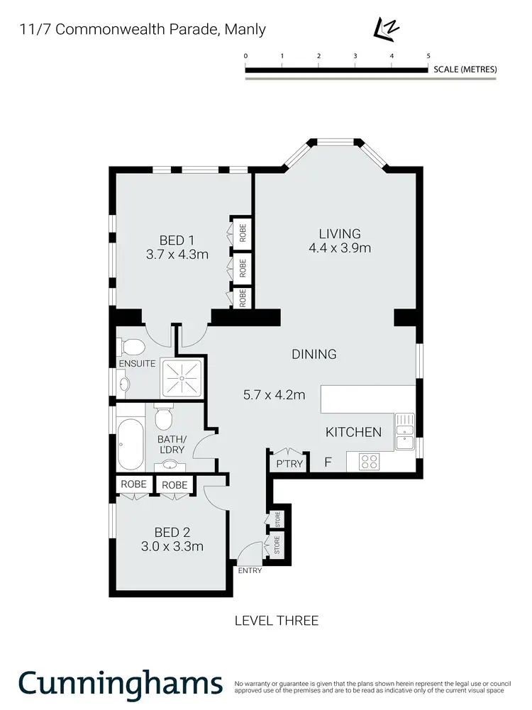 Floorplan of Homely apartment listing, 11/7 Commonwealth Parade, Manly NSW 2095