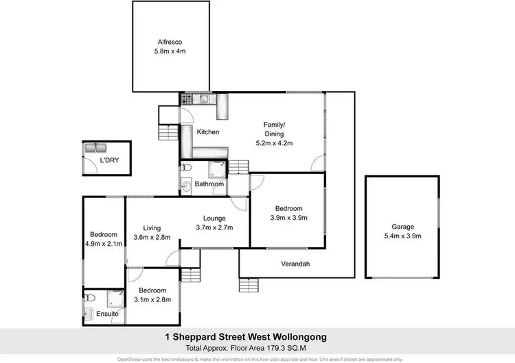 Floorplan of Homely house listing, 1 Sheppard Street, West Wollongong NSW 2500