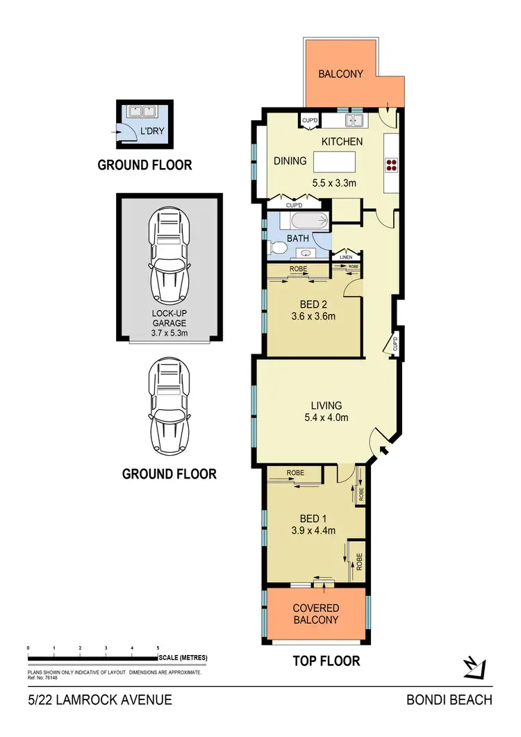 Floorplan of Homely apartment listing, 5/22 Lamrock Avenue, Bondi Beach NSW 2026