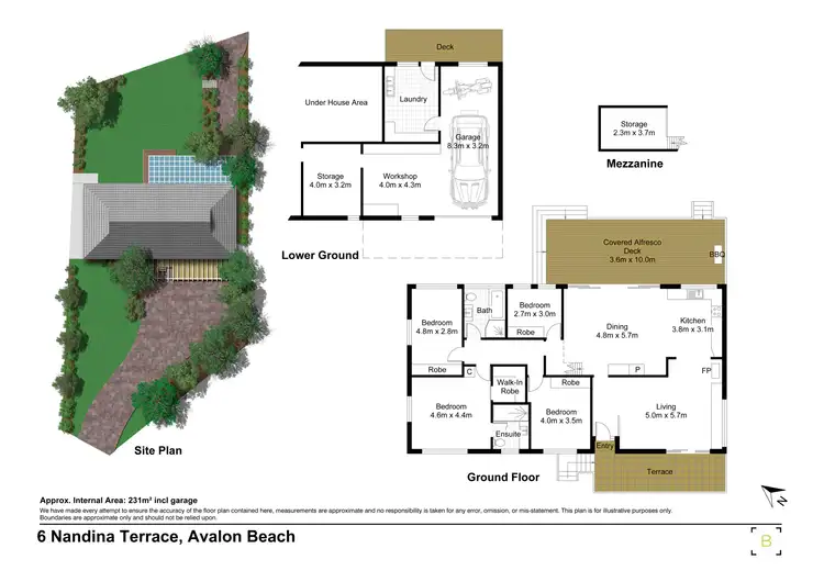 Floorplan of Homely house listing, 6 Nandina Terrace, Avalon NSW 2107
