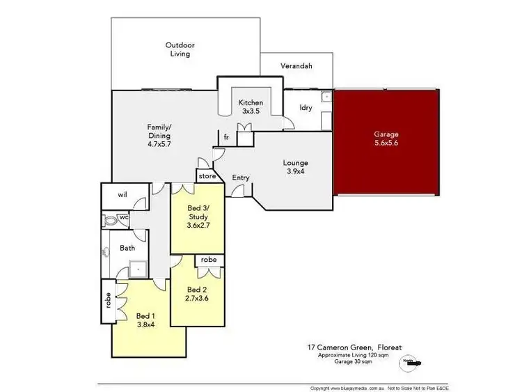 Floorplan of Homely house listing, 17 Cameron Green, Floreat WA 6014