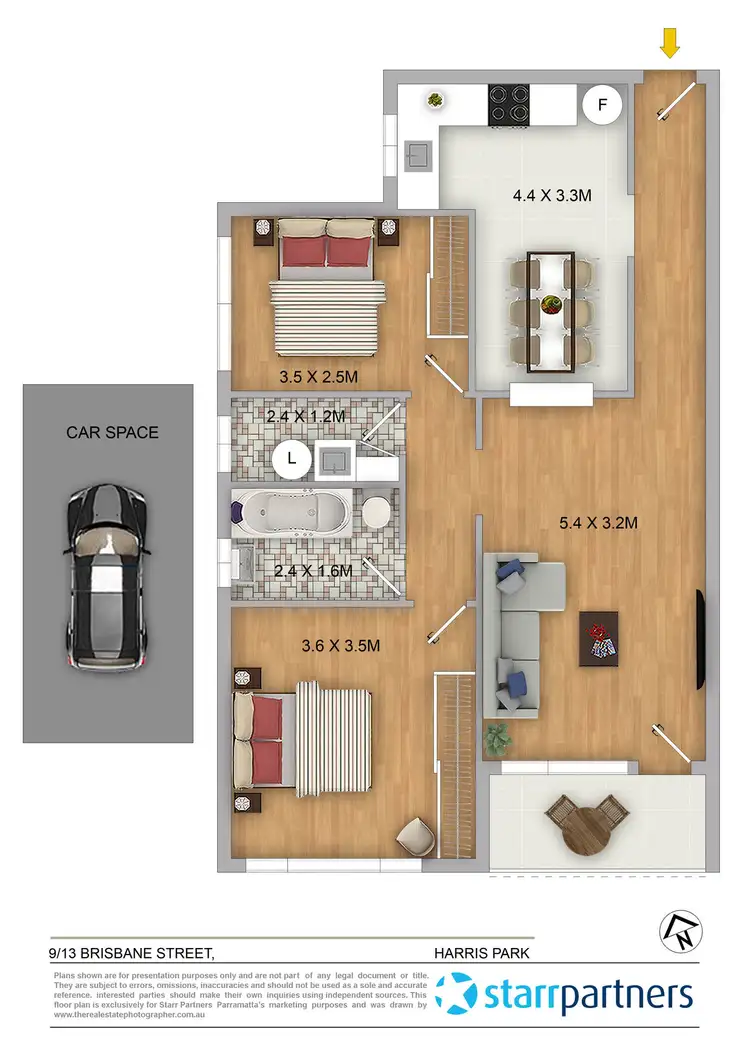 Floorplan of Homely apartment listing, 9/13 Brisbane Street, Harris Park NSW 2150