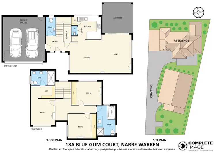 Floorplan of Homely house listing, 18A Bluegum Court, Narre Warren VIC 3805