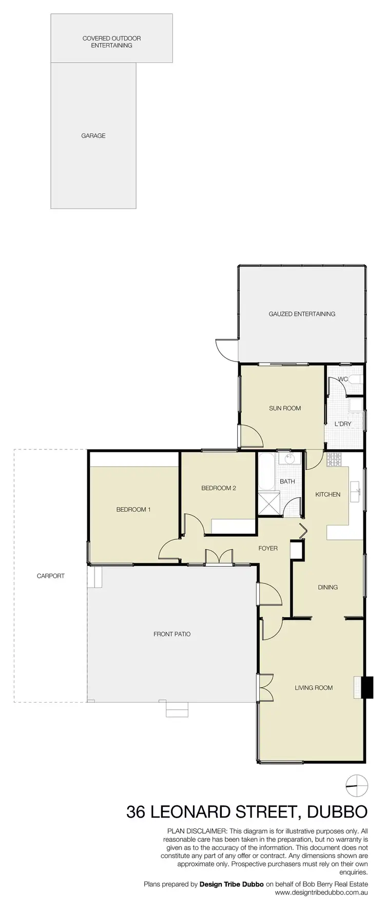 Floorplan of Homely house listing, 36 Leonard Street, Dubbo NSW 2830