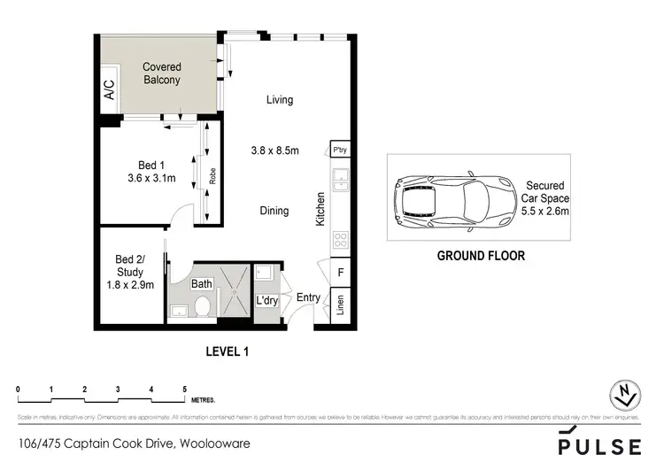 Floorplan of Homely apartment listing, 106/475 Captain Cook Drive, Woolooware NSW 2230