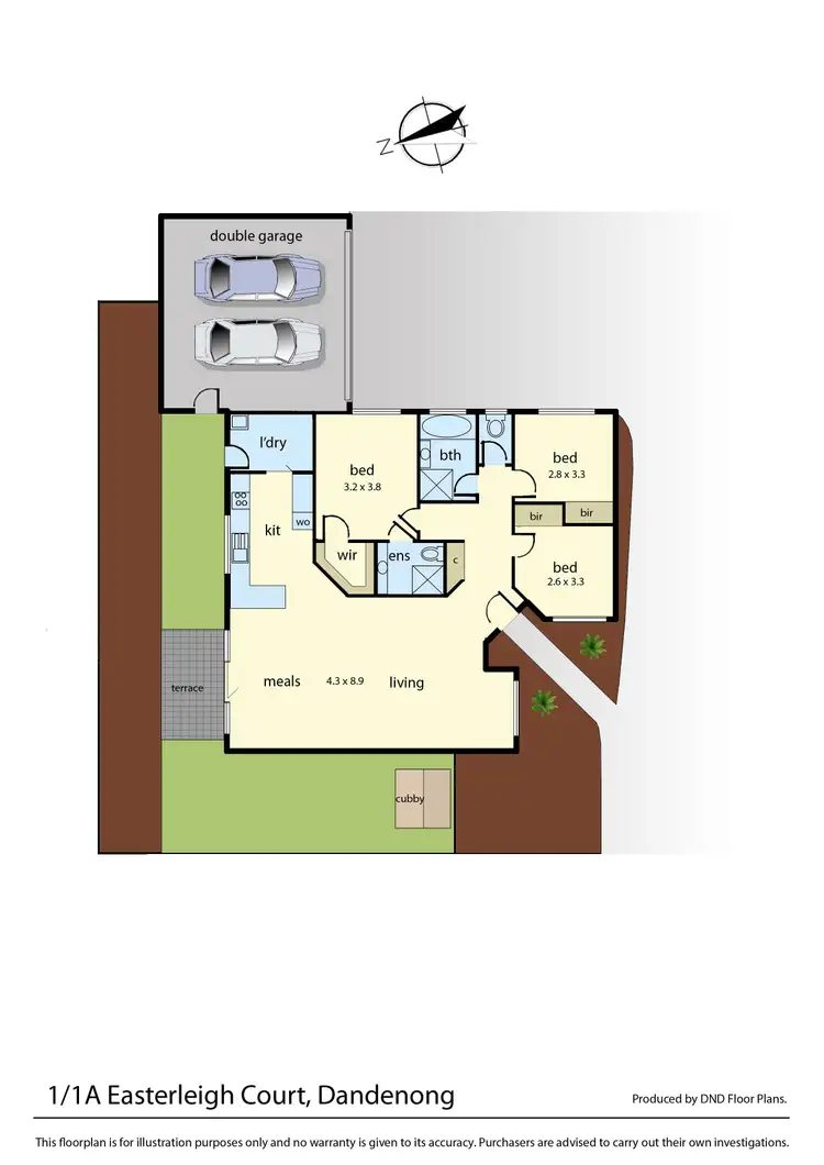 Floorplan of Homely unit listing, 1/1A Easterleigh Court, Dandenong VIC 3175