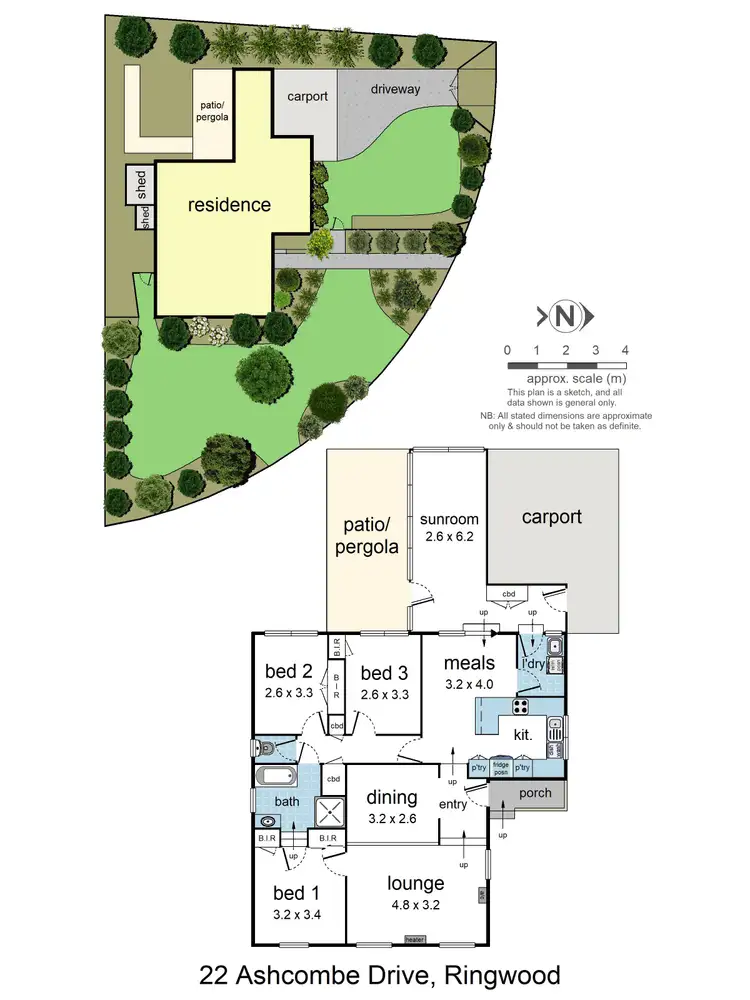 Floorplan of Homely house listing, 22 Ashcombe Drive, Ringwood VIC 3134