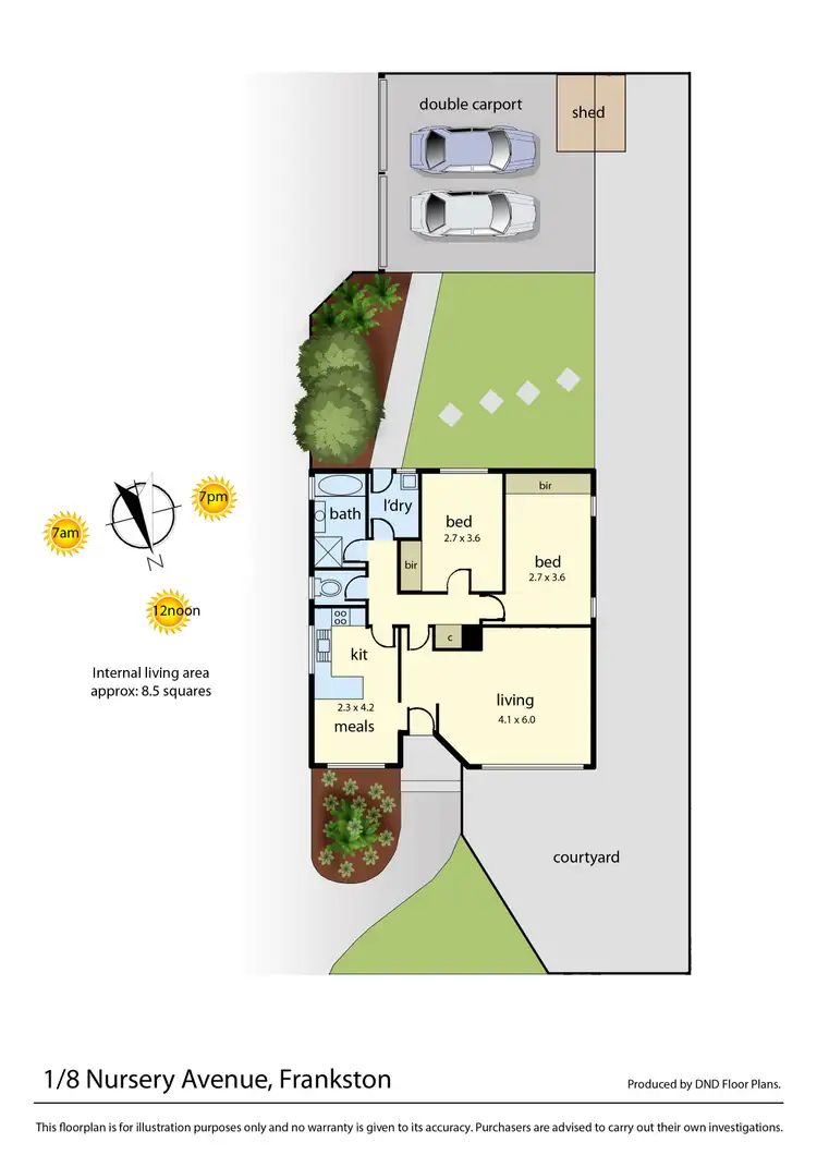 Floorplan of Homely unit listing, 1/8 Nursery Avenue, Frankston VIC 3199