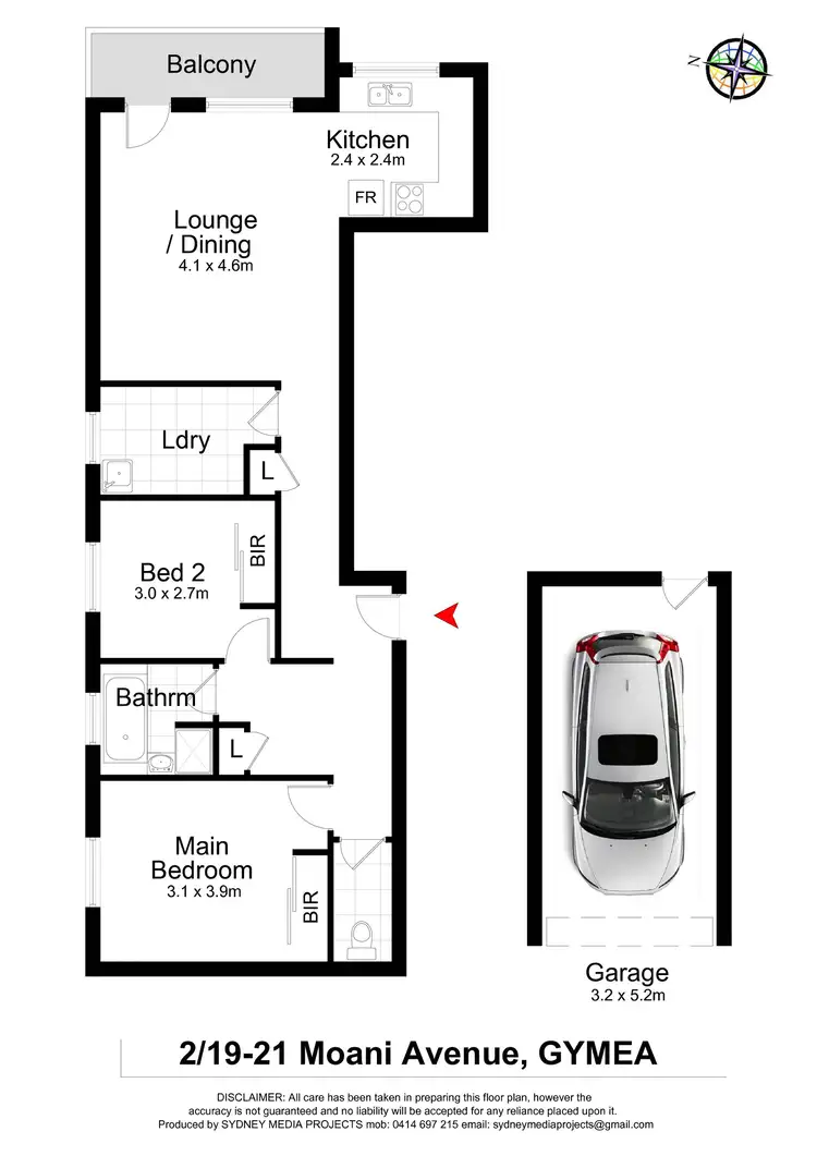 Floorplan of Homely apartment listing, 2/19-21 Moani Avenue, Gymea NSW 2227