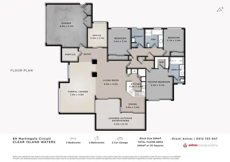 Floorplan of Homely house listing, 69 Martingale Circuit, Clear Island Waters QLD 4226