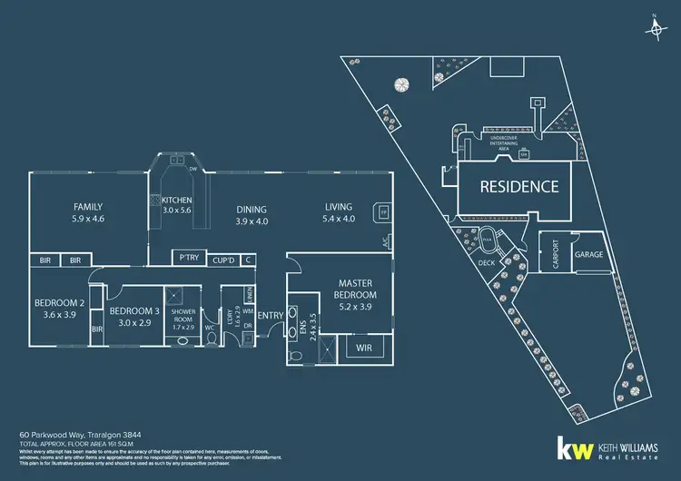 Floorplan of Homely house listing, 60 Parkwood Way, Traralgon VIC 3844