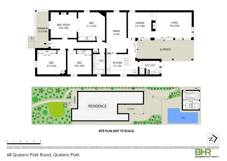Floorplan of Homely house listing, 68 Queens Park Road, Queens Park NSW 2022
