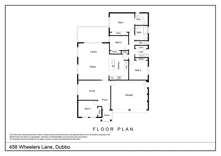 Floorplan of Homely house listing, 458 Wheelers Lane, Dubbo NSW 2830
