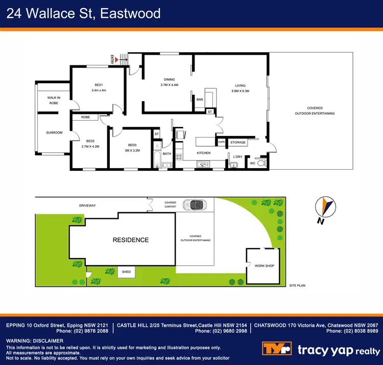 Floorplan of Homely house listing, 24 Wallace Street, Eastwood NSW 2122