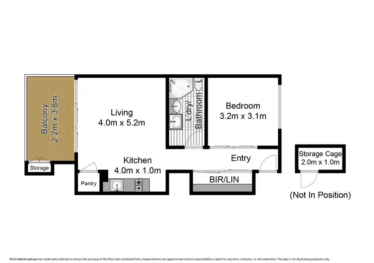 Floorplan of Homely apartment listing, 603/51 Chandos Street, St Leonards NSW 2065