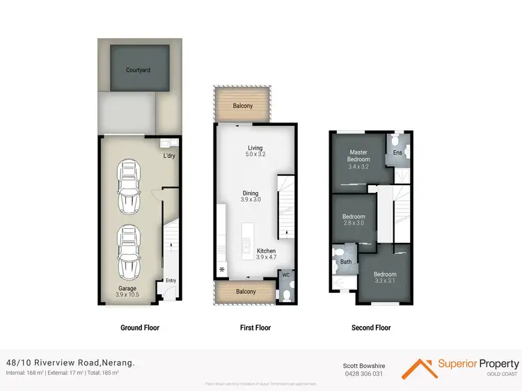 Floorplan of Homely townhouse listing, 48/10 Riverview Road, Nerang QLD 4211