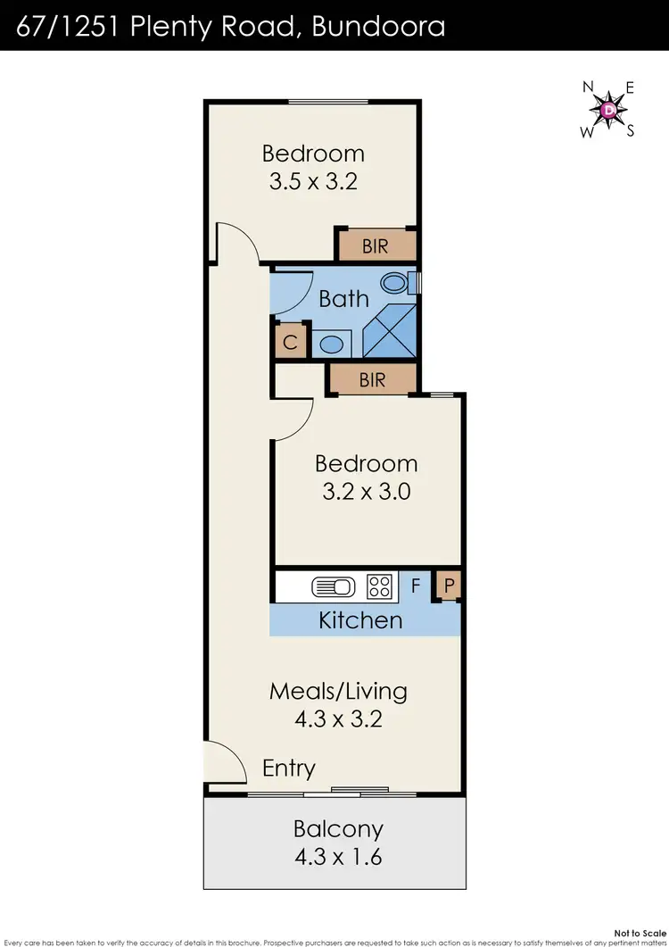 Floorplan of Homely apartment listing, 67/1251 Plenty Road, Bundoora VIC 3083