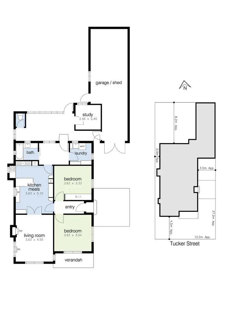 Floorplan of Homely house listing, 20 Tucker Street, West Footscray VIC 3012