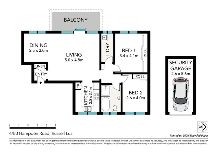 Floorplan of Homely apartment listing, 4/80 Hampden Road, Russell Lea NSW 2046