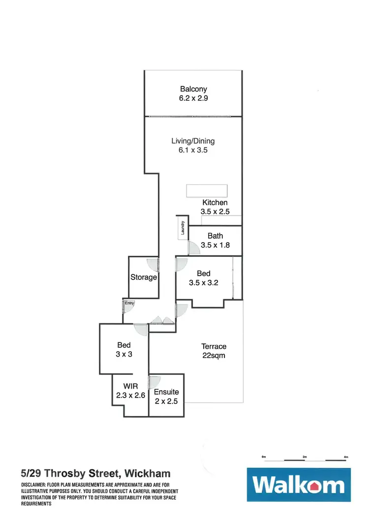 Floorplan of Homely apartment listing, 5/29 Throsby Street, Wickham NSW 2293