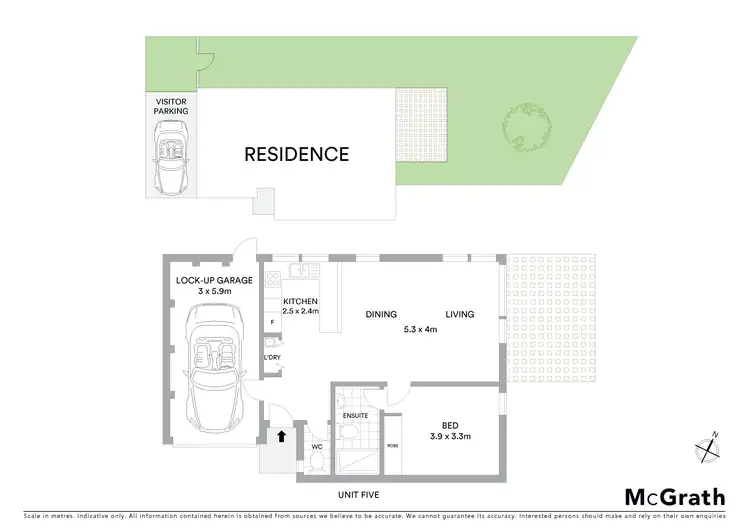 Floorplan of Homely townhouse listing, 5/3 Lochbuy Street, Macquarie ACT 2614