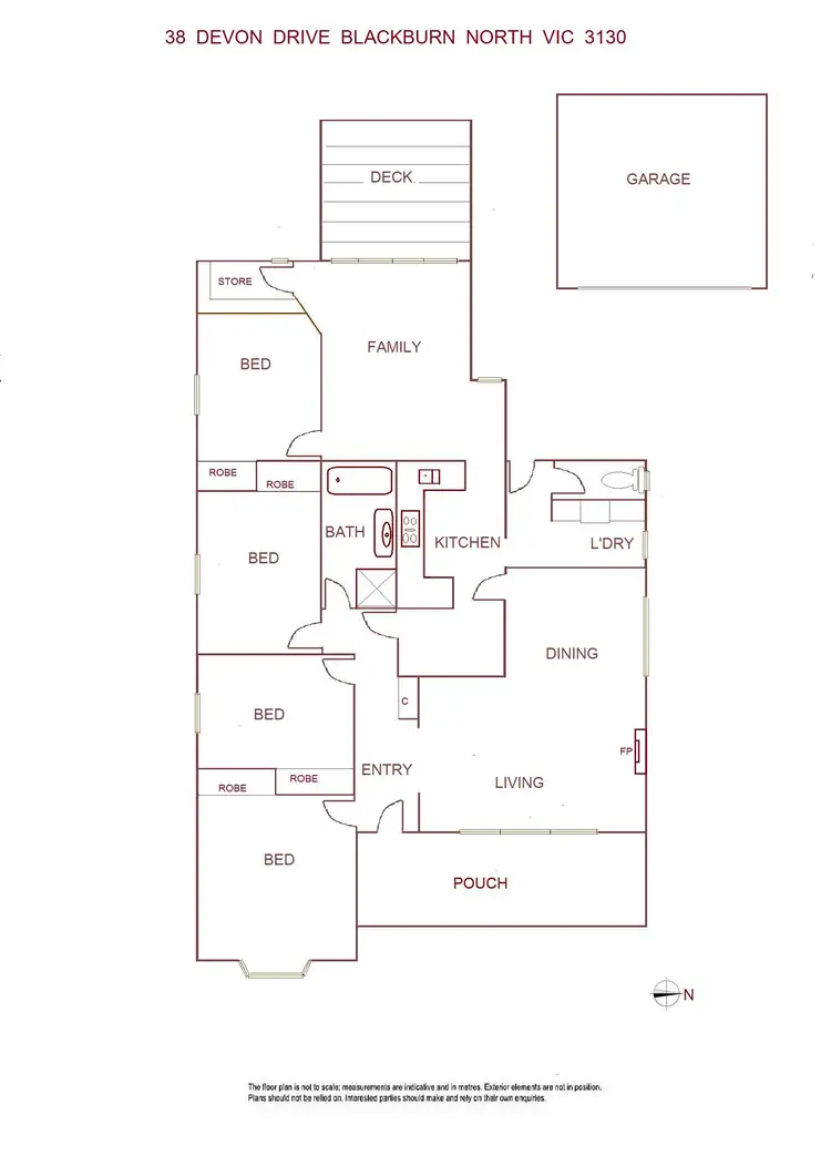 Floorplan of Homely house listing, 38 Devon Drive, Blackburn North VIC 3130