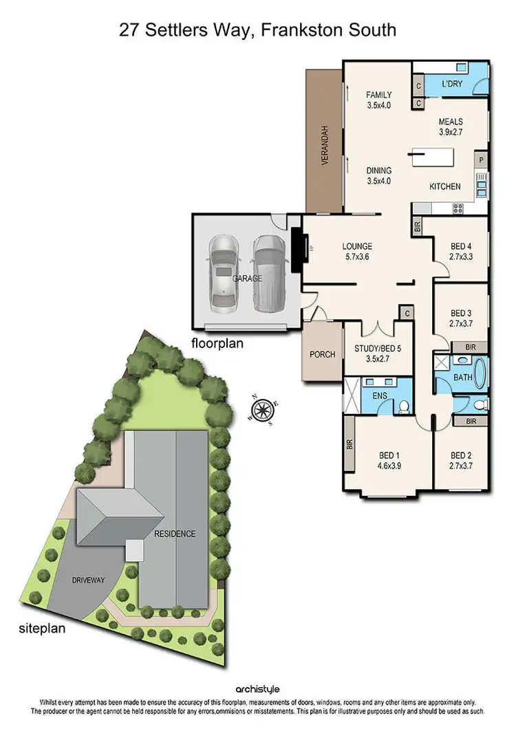 Floorplan of Homely house listing, 27 Settlers Way, Frankston South VIC 3199