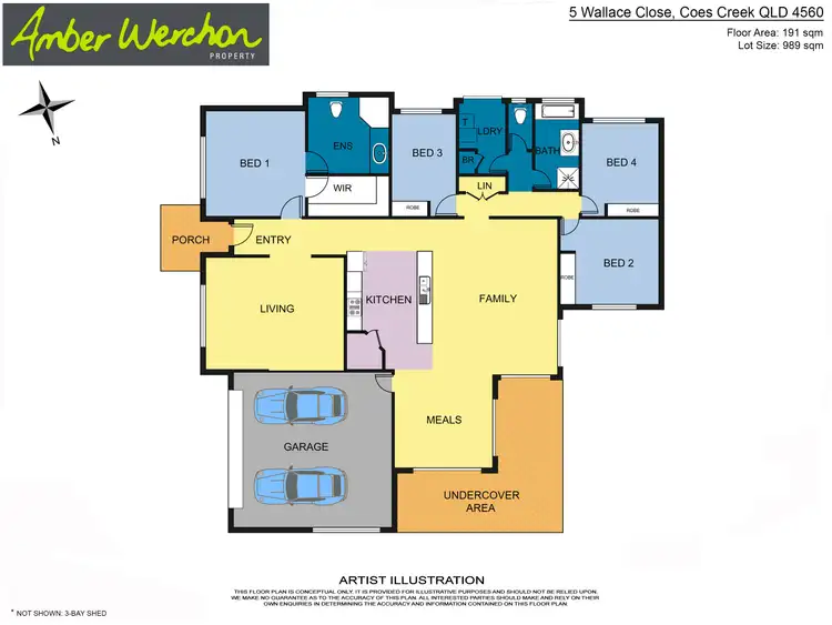 Floorplan of Homely house listing, 5 Wallace Close, Coes Creek QLD 4560