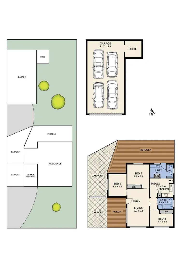 Floorplan of Homely house listing, 18 Graham Street, Broadmeadows VIC 3047