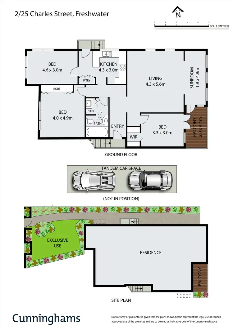 Floorplan of Homely semi-detached listing, 2/25 Charles Street, Freshwater NSW 2096