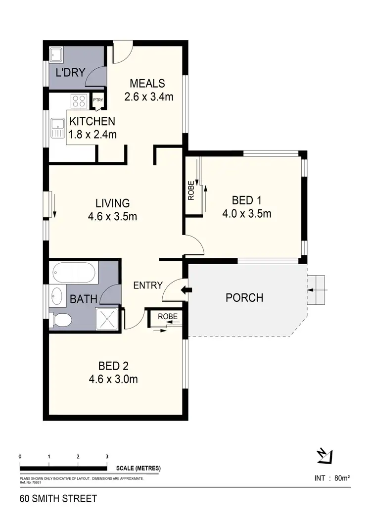 Floorplan of Homely house listing, 60 Smith Street, North Bendigo VIC 3550