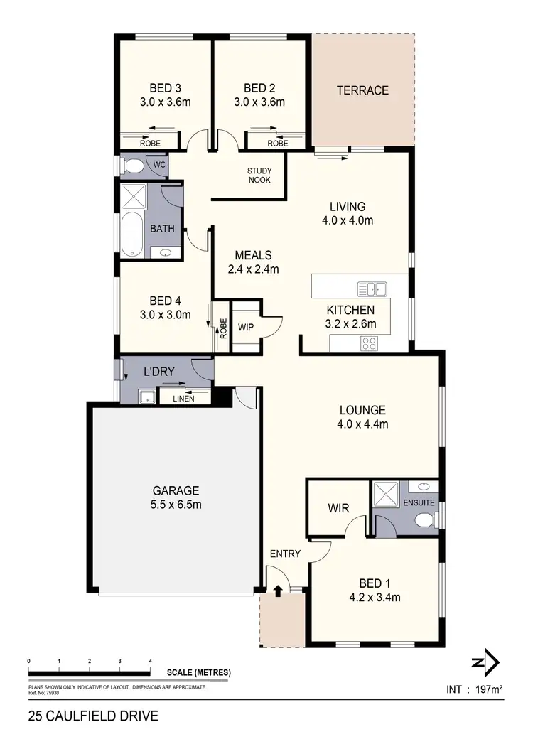 Floorplan of Homely house listing, 25 Caulfield Drive, Ascot VIC 3551