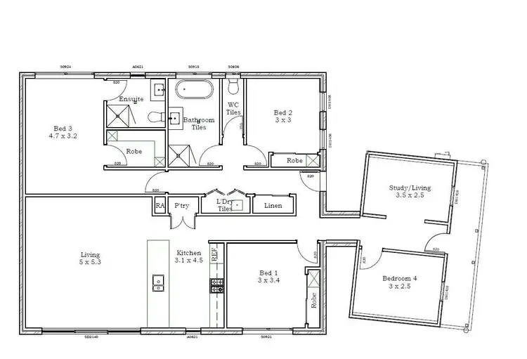 Floorplan of Homely house listing, 11 Hall Street, Eaglehawk VIC 3556