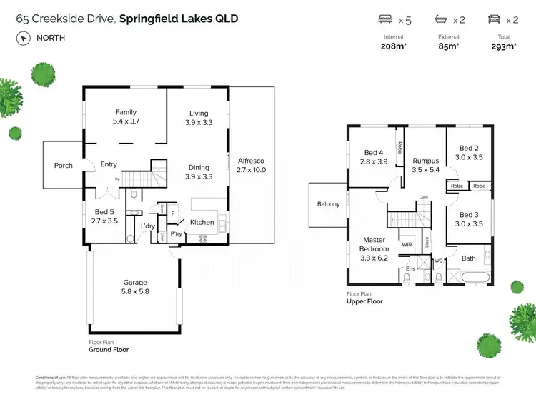 Floorplan of Homely house listing, 65 Creekside Drive, Springfield Lakes QLD 4300