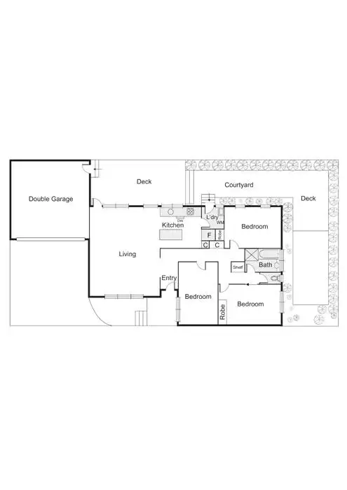 Floorplan of Homely townhouse listing, 5/140 Head Street, Brighton VIC 3186