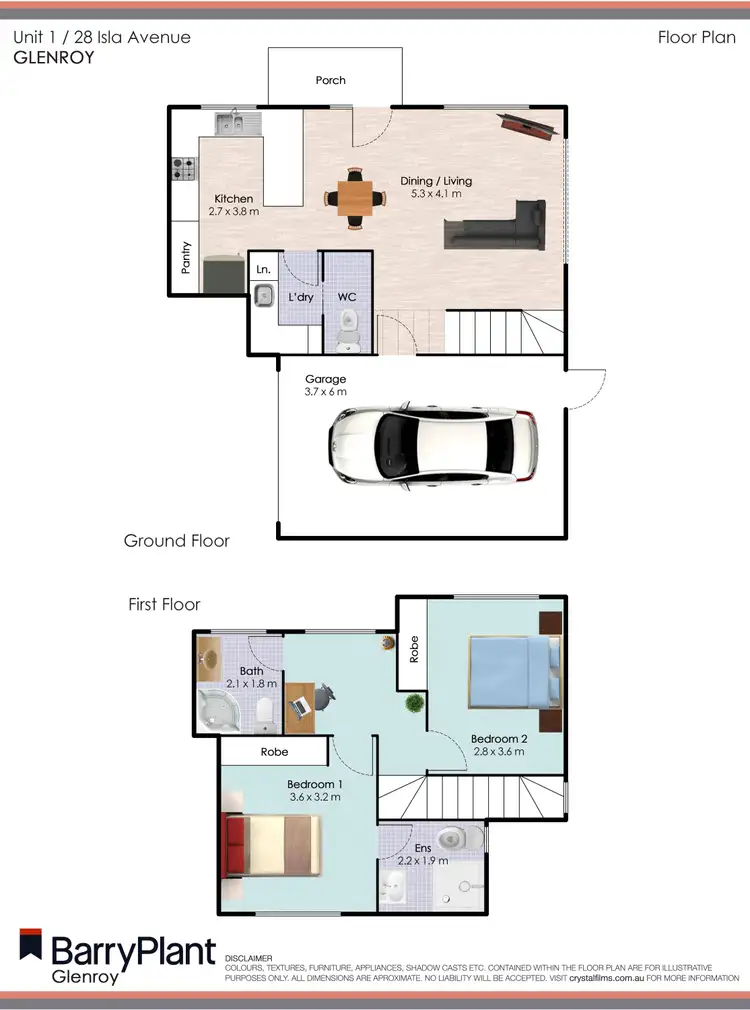 Floorplan of Homely unit listing, 1/28 Isla Avenue, Glenroy VIC 3046