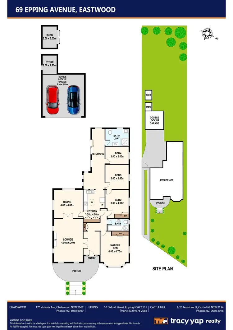 Floorplan of Homely house listing, 69 Epping Avenue, Eastwood NSW 2122