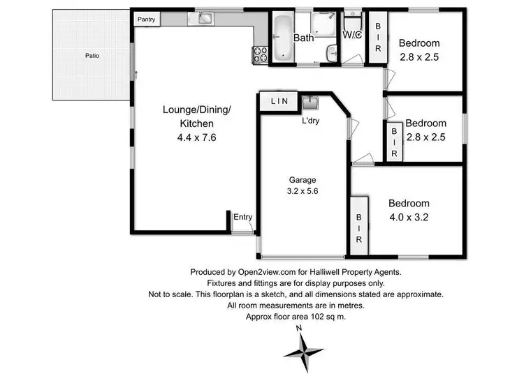 Floorplan of Homely unit listing, 2/63 Stanley Street, Latrobe TAS 7307