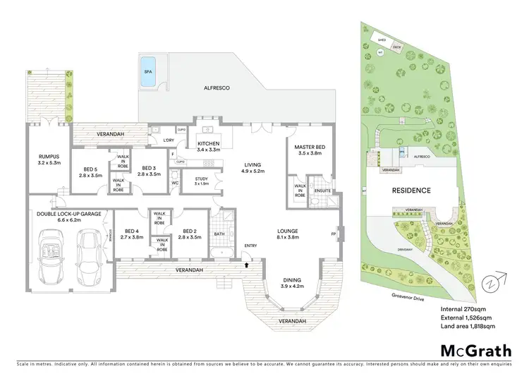 Floorplan of Homely house listing, 109 Grosvenor Drive, Wandana Heights VIC 3216