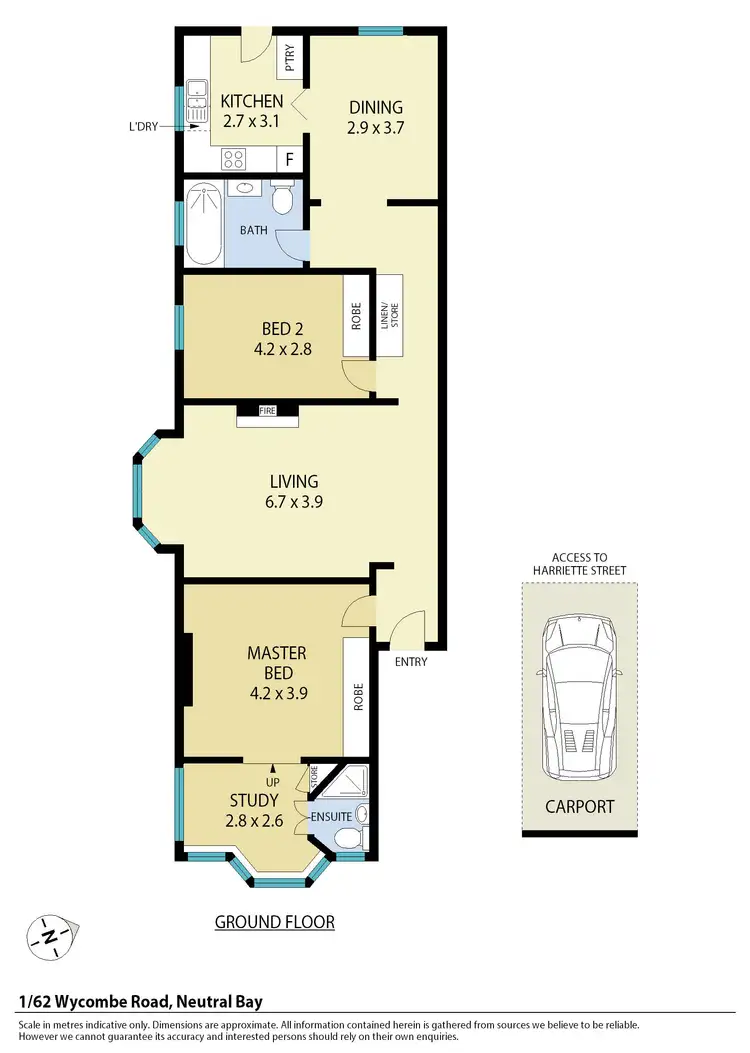 Floorplan of Homely apartment listing, 1/62 Wycombe Road, Neutral Bay NSW 2089