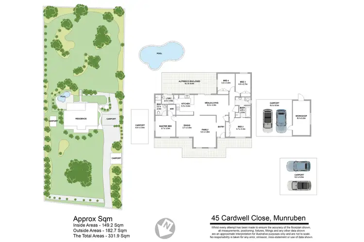 Floorplan of Homely house listing, 45-47 Cardwell Close, Munruben QLD 4125