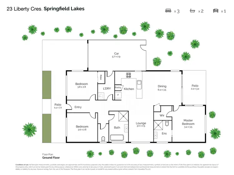 Floorplan of Homely house listing, 23 Liberty Crescent, Springfield Lakes QLD 4300