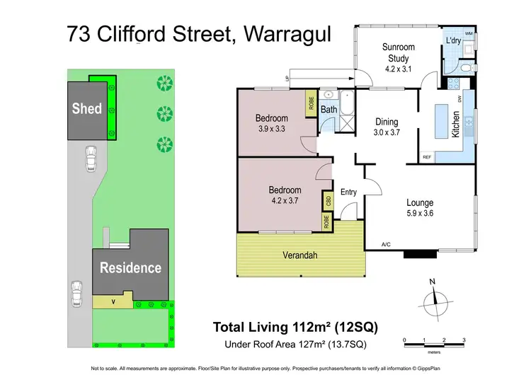 Floorplan of Homely house listing, 73 Clifford Street, Warragul VIC 3820