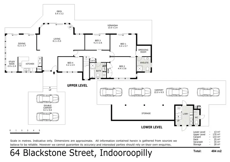 Floorplan of Homely house listing, 64 Blackstone Street, Indooroopilly QLD 4068